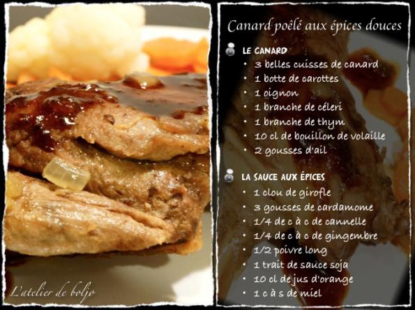 Cuisses de canard poêlées aux épices douces 2