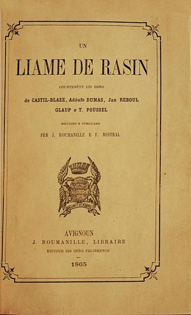 Nos dernières acquisitions Roumanille liame couv2 Nos dernières acquisitions