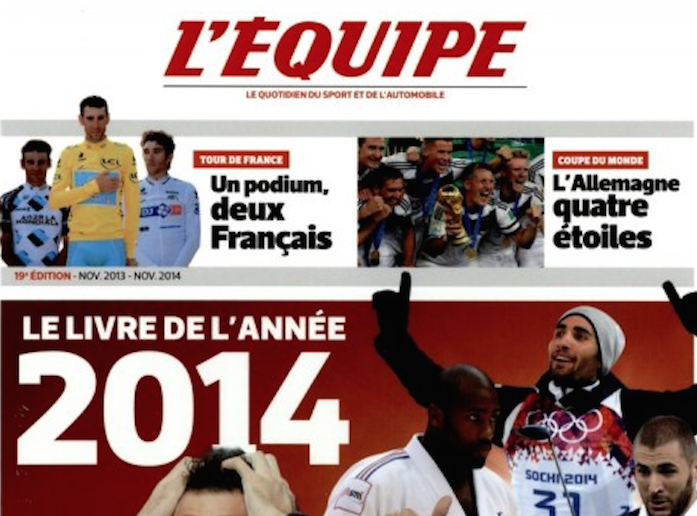 Découvrez le livre « L’Equipe: Le livre de l’année 2014″ Découvrez le livre « L’Equipe: Le livre de l’année 2014″