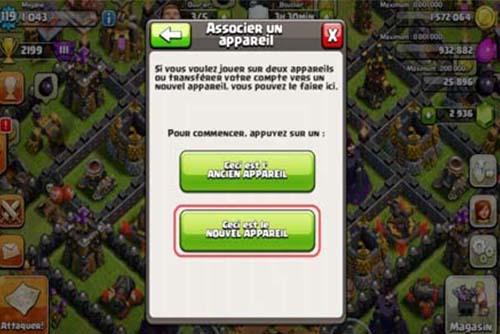 synchroniser clash of clan Récupérer ou effacer un village Clash Of Clans sur Facebook?