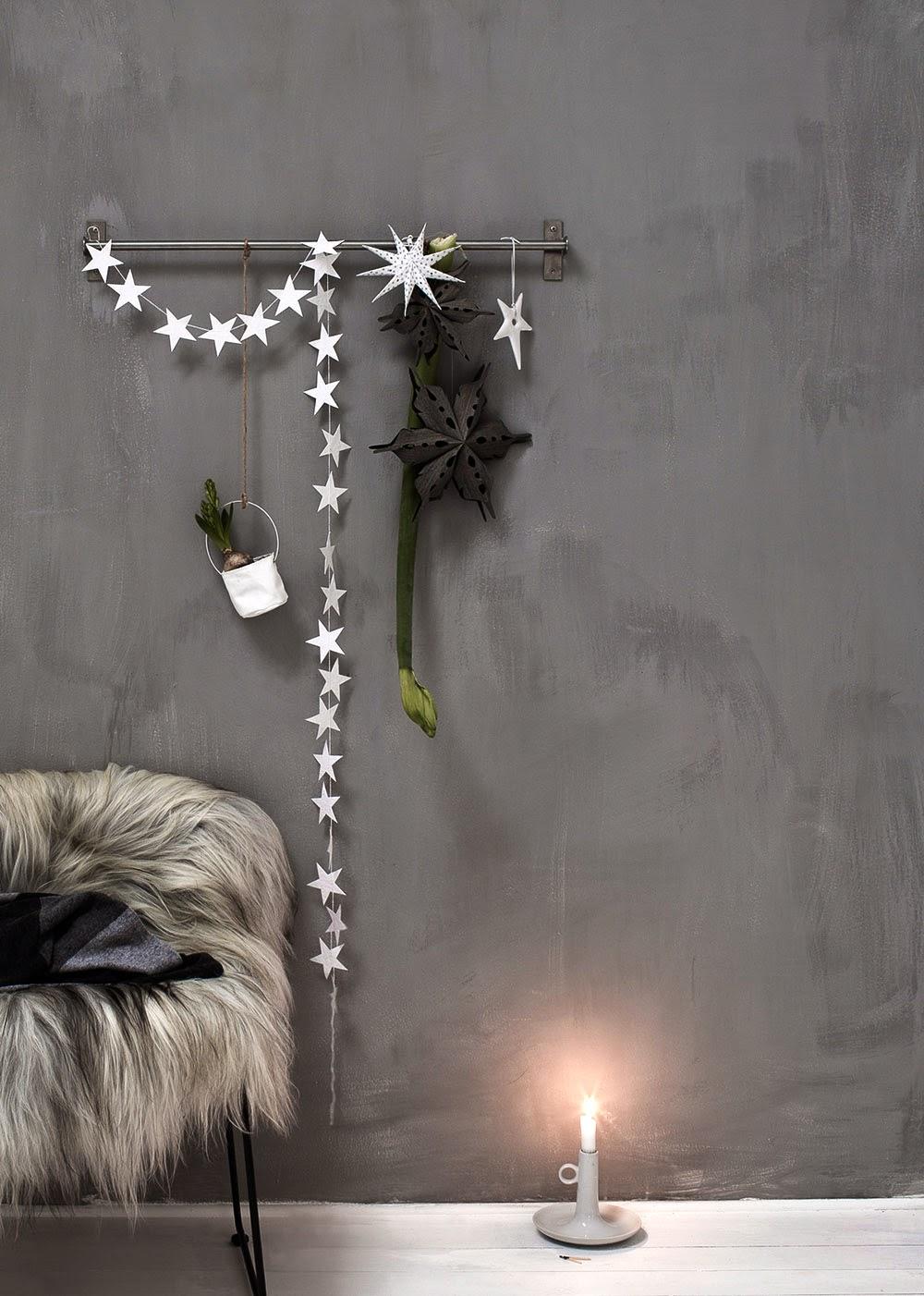 Les jolies choses de Noël #11 / Un mur décoré par Daniella Witte /
