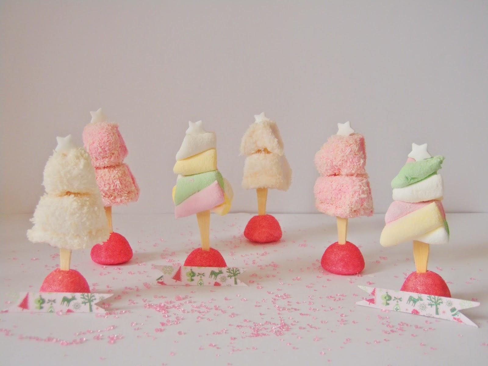 Noël pastel et sucré #5 : Des sapins marque-places en bonbons
