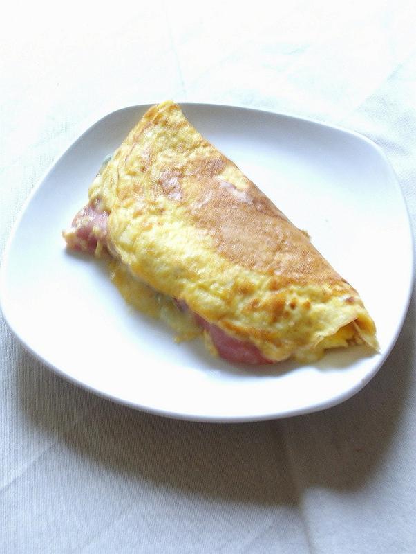 omelette au bleu et au bacon (2)