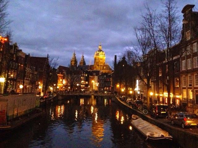 Amsterdam en fin de journée