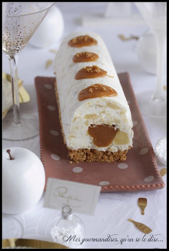 Bûche 100% Normande..et gourmande! (pommes, caramel et biscuits secs) Copie de Copie de Photo 632