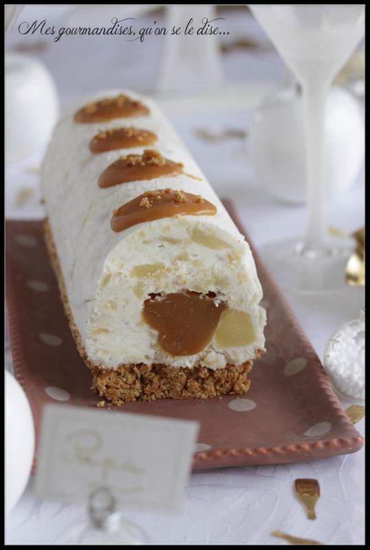 Bûche 100% Normande..et gourmande! (pommes, caramel et biscuits secs) Copie de Copie de Photo 631