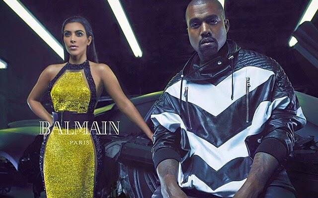 Kim Kardashian et Kanye West stars de la nouvelle campagne Balmain...