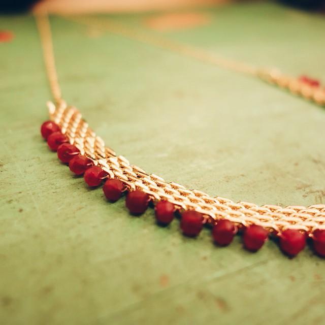 Détail #newco #summer15 #2015 #jewellery #jewel #bijoux #mode #fashion #gemstones #ruby #gold #madeinfrance #designer #tendance #red #soon #picoftheday