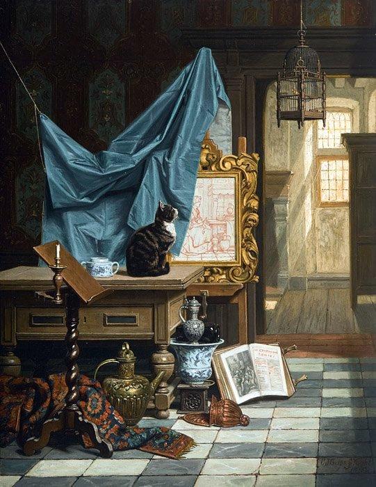 Charles_Joseph_Grips_-_The_Artist's_Studio,_1882