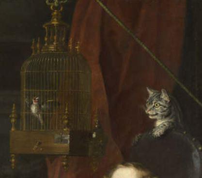 Hogarth_1744 Graham Children chat oiseau