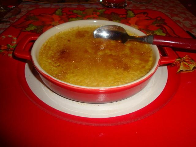 Crème brûlée au foie gras, porto et 4 épices 