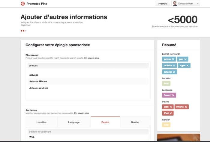 Pinterest s’ouvrira aux annonceurs dès janvier 2015 pinterst epingles pins sponsorisées