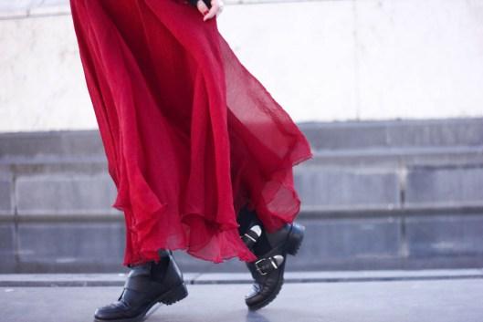 Mystline jupe rouge rock