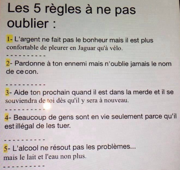 Bonne année 2015 !!! principes de base