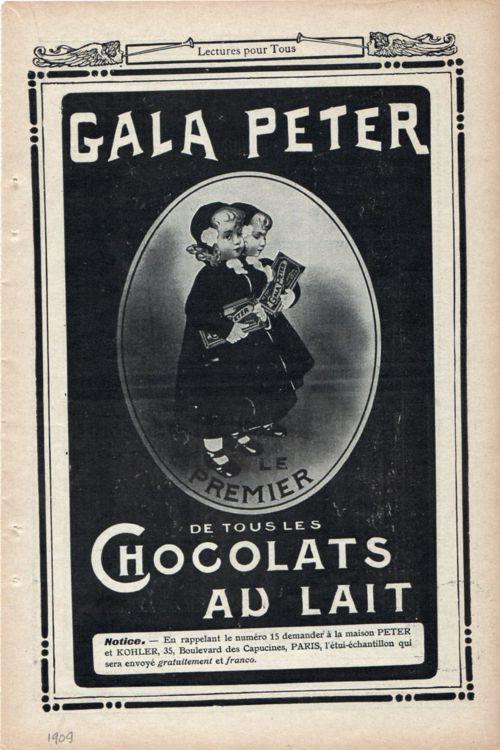 1909 Daniel Peter, l'inventeur du chocolat au lait