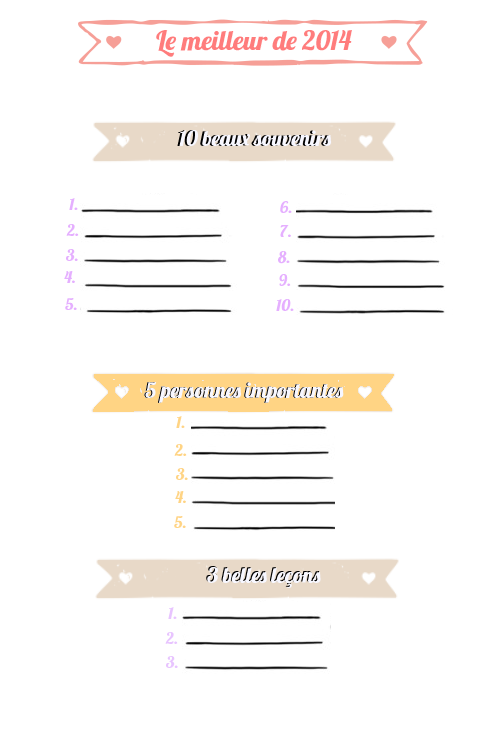 Liste : le meilleur de 2014 ! Liste : le meilleur de 2014 !