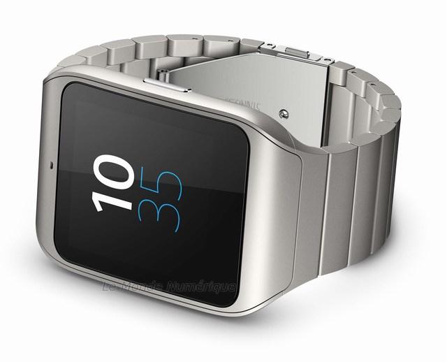 CES 2015 : Sony dévoile une nouvelle version de la SmartWatch 3 métal avec bracelet interchangeable