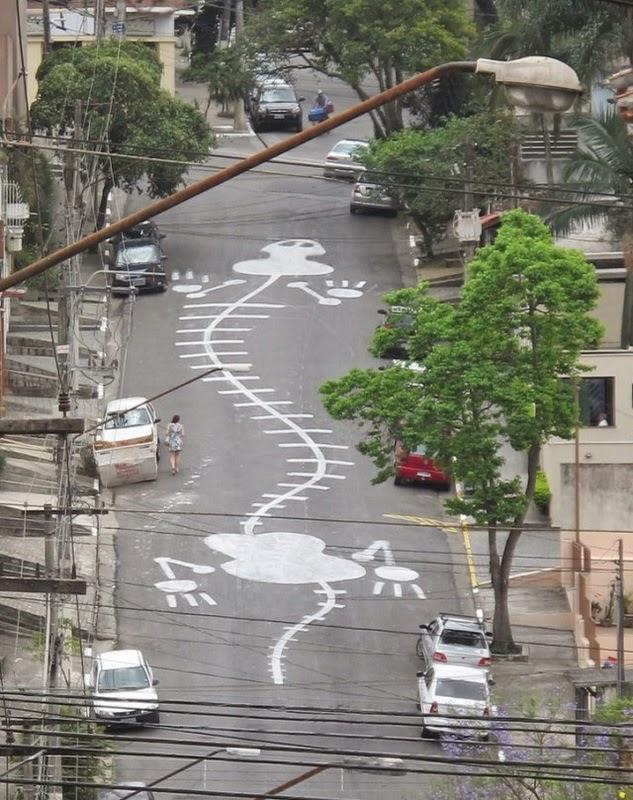 Le bestiaire routier de Sao Paulo, par Tec - Street Art Le bestiaire routier de Sao Paulo, par Tec - Street Art