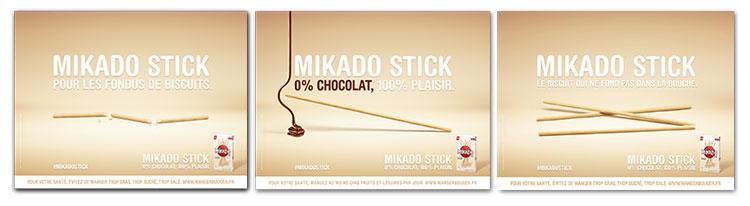 Mikado Stick s'affiche dans le mĂŠtro parisien.