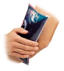 Pharmacie d’urgence anti douleurs musculaires & tendinites poche, pack, chaud, froid, cold, hot, nexcare, thermogel, actipoche, gel, bleu, bouillotte