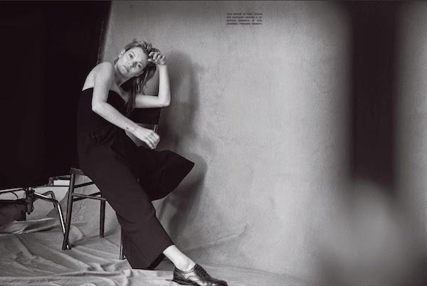 Kate Moss by Peter Lindbergh pour le Vogue Italie du mois de Janvier...