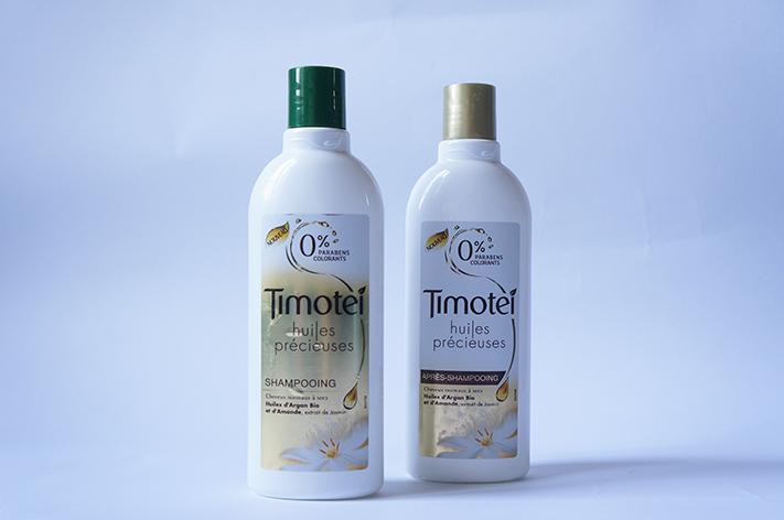 Timotei huiles précieuses shampoing après-shampoing test avis