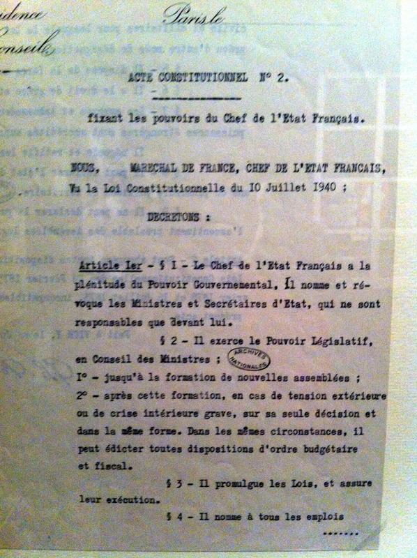 La Collaboration (1940 - 1945), aux Archives de France IMG_1371