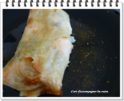 Croustillant de saumon et poireaux au curry (dans des bricks) croustillant de saumon et poireaux au curry2