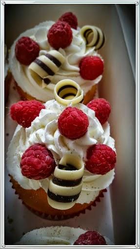 Cupcakes Framboise et chocolat blanc