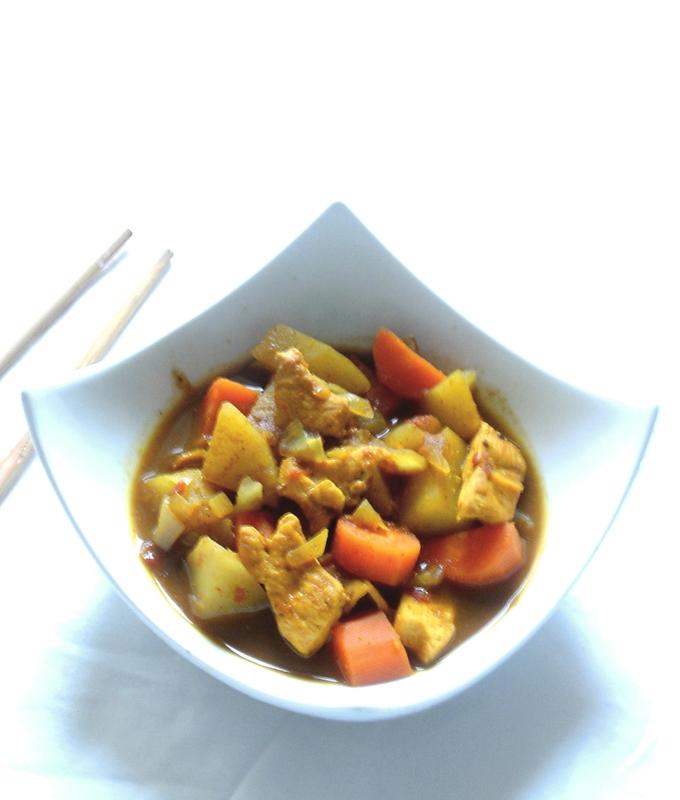Curry Japonais au poulet curry d'inspiration japonaise2