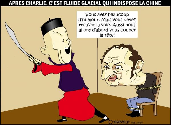 L'humour français de Fluide Glacial n'amuse pas la Chine non plus