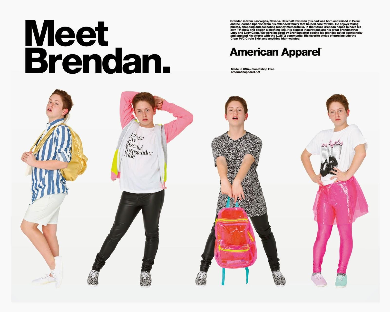 Brenda Jordan, nouvelle diva de la dernière campagne American Apparel...
