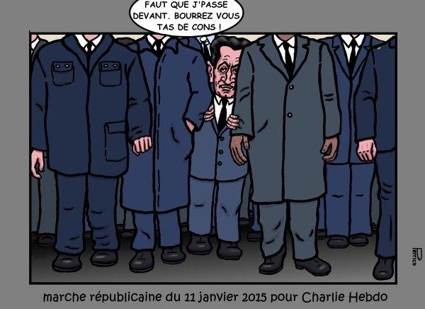 Sarko devant pour Charlie Hebdo