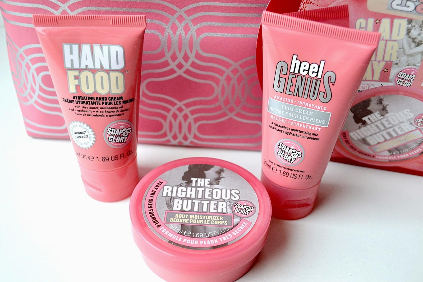 Des produits doux pour se bichonner, merci Soap & Glory !