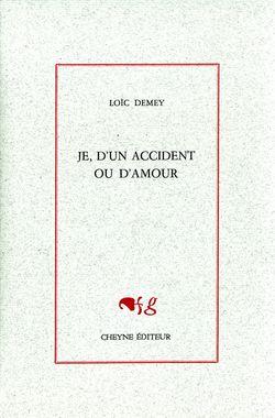 Loïc Demey,  Je, d’un accident ou d’amour par Isabelle Lévesque