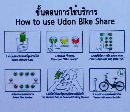 Udonthani : Des vélos à disposition des habitants.