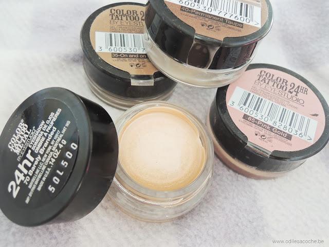 Color Tattoo Gemey maybelline fards crèmes