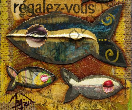 Cartes à commander sur Two FiSh en l'Air Les mini cartes postales La Criée, à commander sur la boutique en ligne Two FiSh en l'Air (Reproduction interdite)