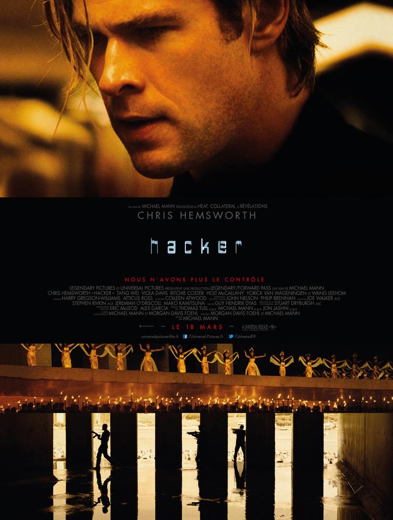 HACKER - Blackhat réalisé par Michael Mann, avec Chris Hemsworth, Viola Davis et Ritchie Coster - Le 18 Mars au Cinéma