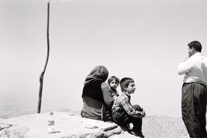 Famille à la frontière Iran-Irak