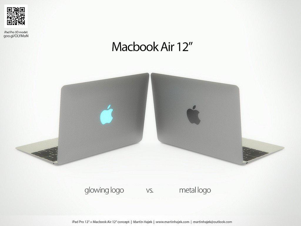 Concept : l’iPad Pro et le MacBook Air 12 pouces MacBook-Air-12-pouces-logo-Hajek