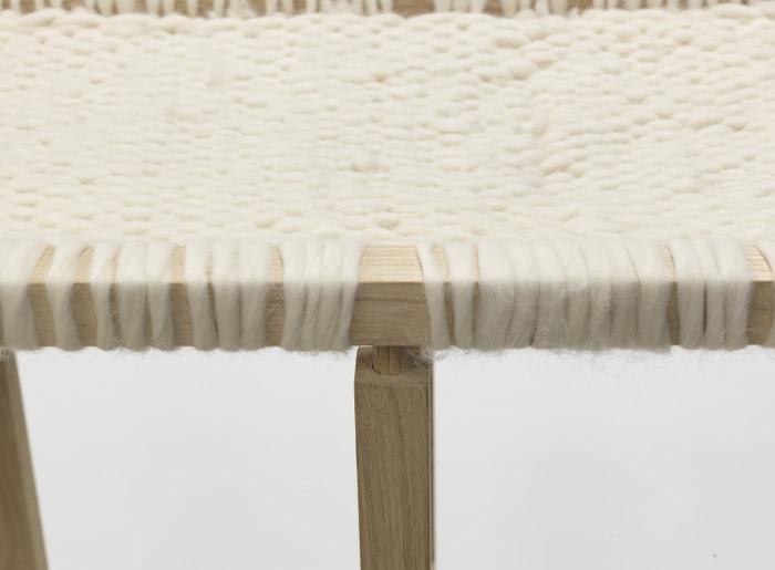 WOOL AND WOOD la console bois et laine par Amaury Poudray WOOL AND WOOD la console bois et laine par Amaury Poudray