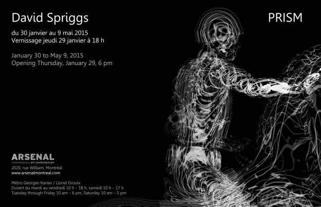 #ArtMTL Vernissage David Spriggs @D_SPRIGGS : PRISM à l’Arsenal art contemporain de Montréal 10926254_758189784269050_2853189347198976257_o