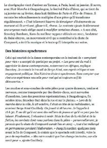 NUIT BLANCHE A OUAGADOUGOU de Serge Aimé Coulibaly: LE MONDE en parle à deux reprises. 2