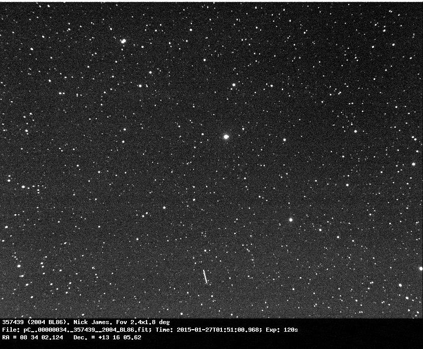 L’astéroïde 2004 BL86, qui a frôlé la Terre le 26 janvier, a une lune astrophoto de 2004 BL86