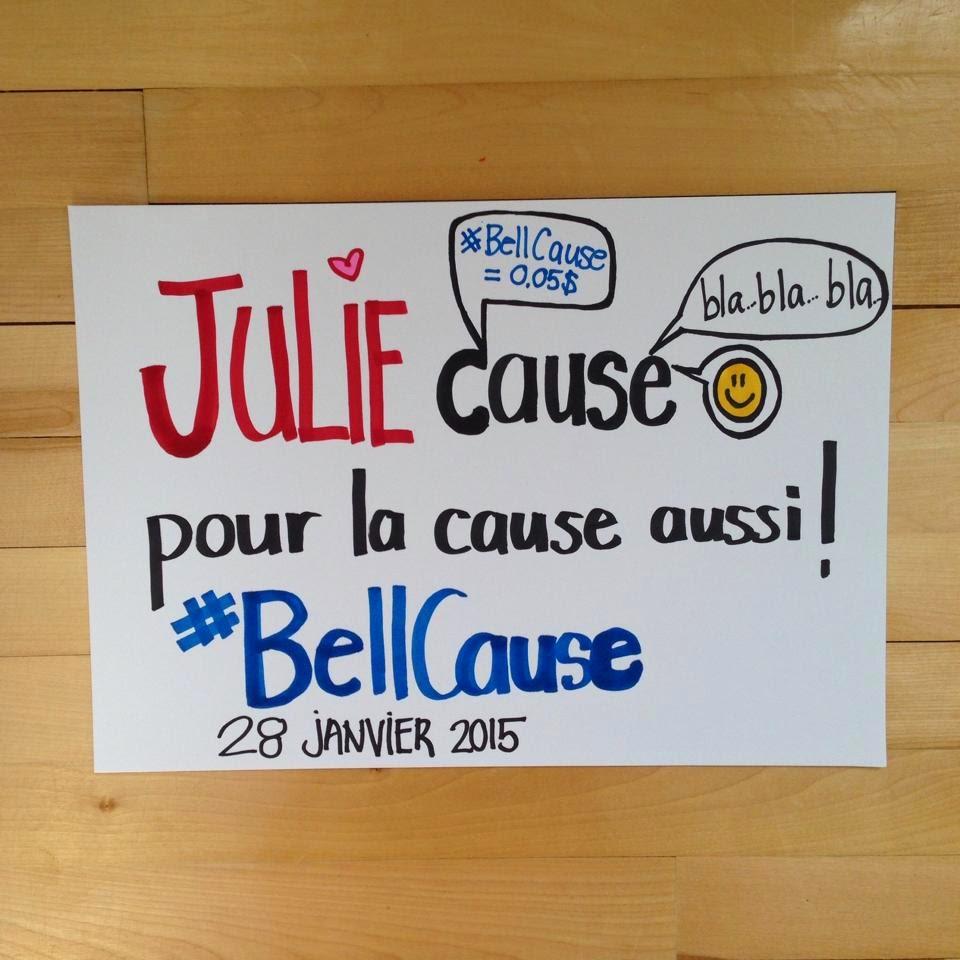 Julie cause #BellCause Julie Philippon Julie cause #BellCause Julie Philippon