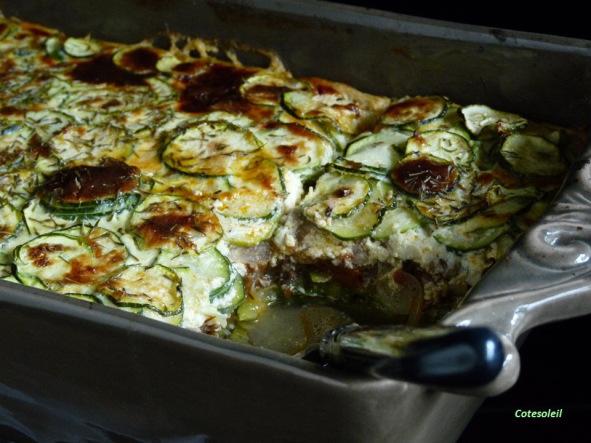 GRATIN DE COURGETTES & DE VEAU Gratin courgettes & veau haché