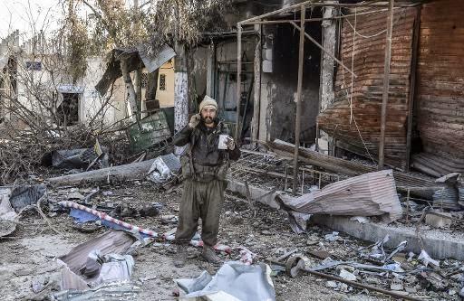 Syrie: la partie de Kobané libérée par les Kurdes, complètement détruite