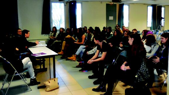 Rencontre avec Cédric Totée, lauréat du Prix 2015, avec les lycéens Prix20150128 034