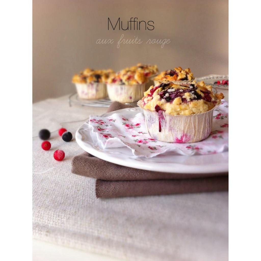  Muffin aux fruits rouges &; crumble ♥ Comme à Disney !